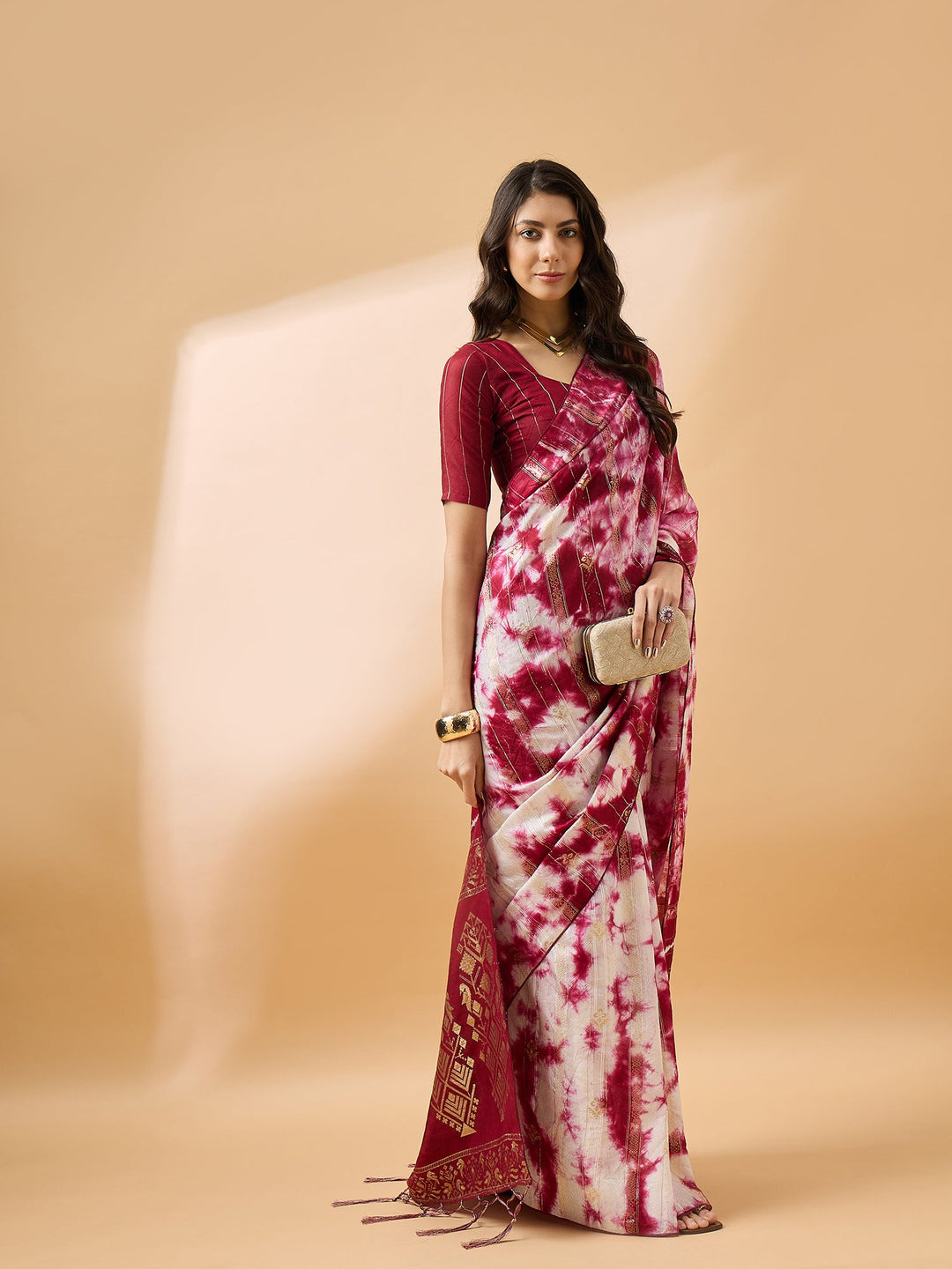 Designer Staple Dola Cotton Saree | Elegant Wevon Work for Special Events