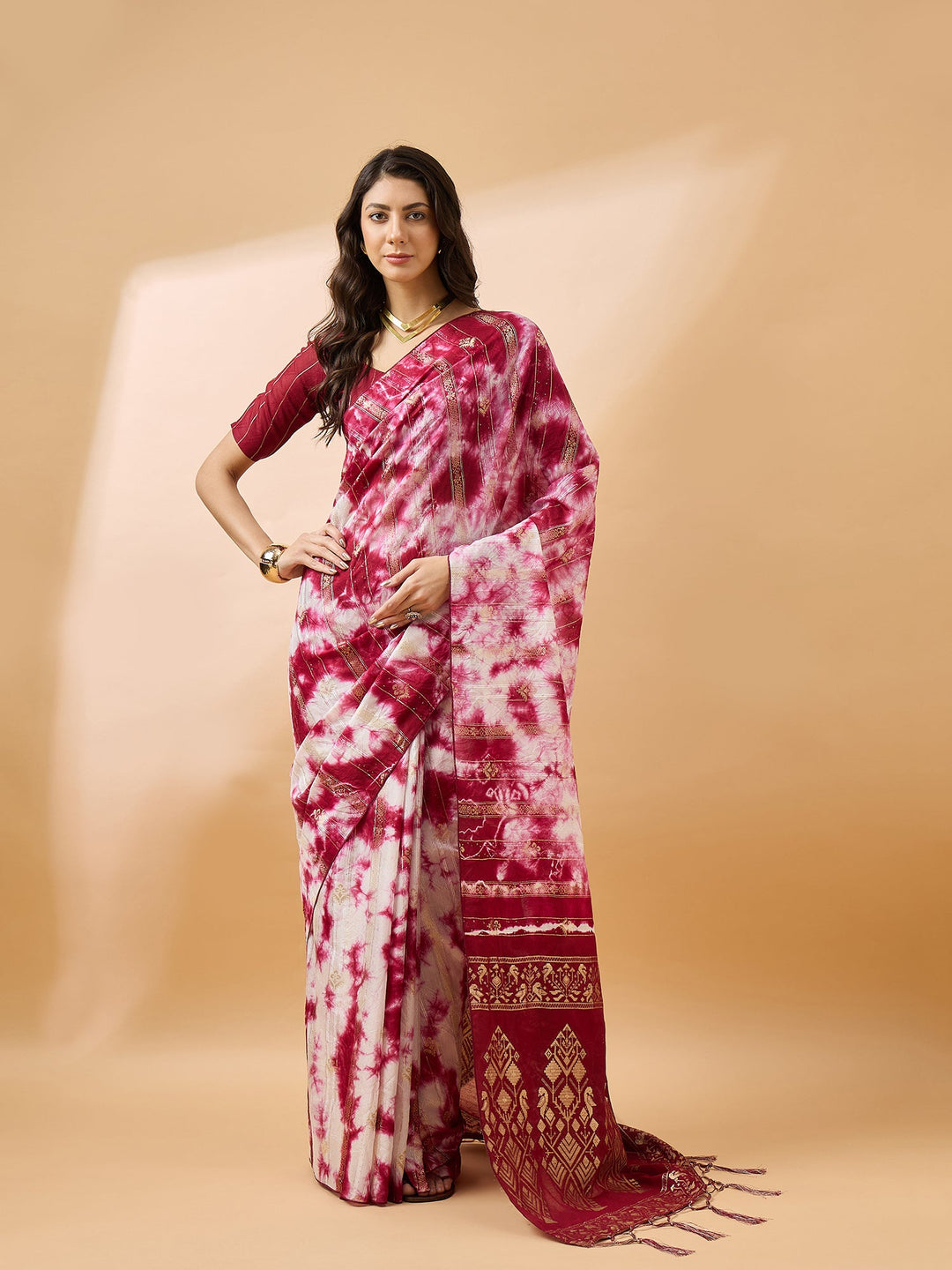 Designer Staple Dola Cotton Saree | Elegant Wevon Work for Special Events