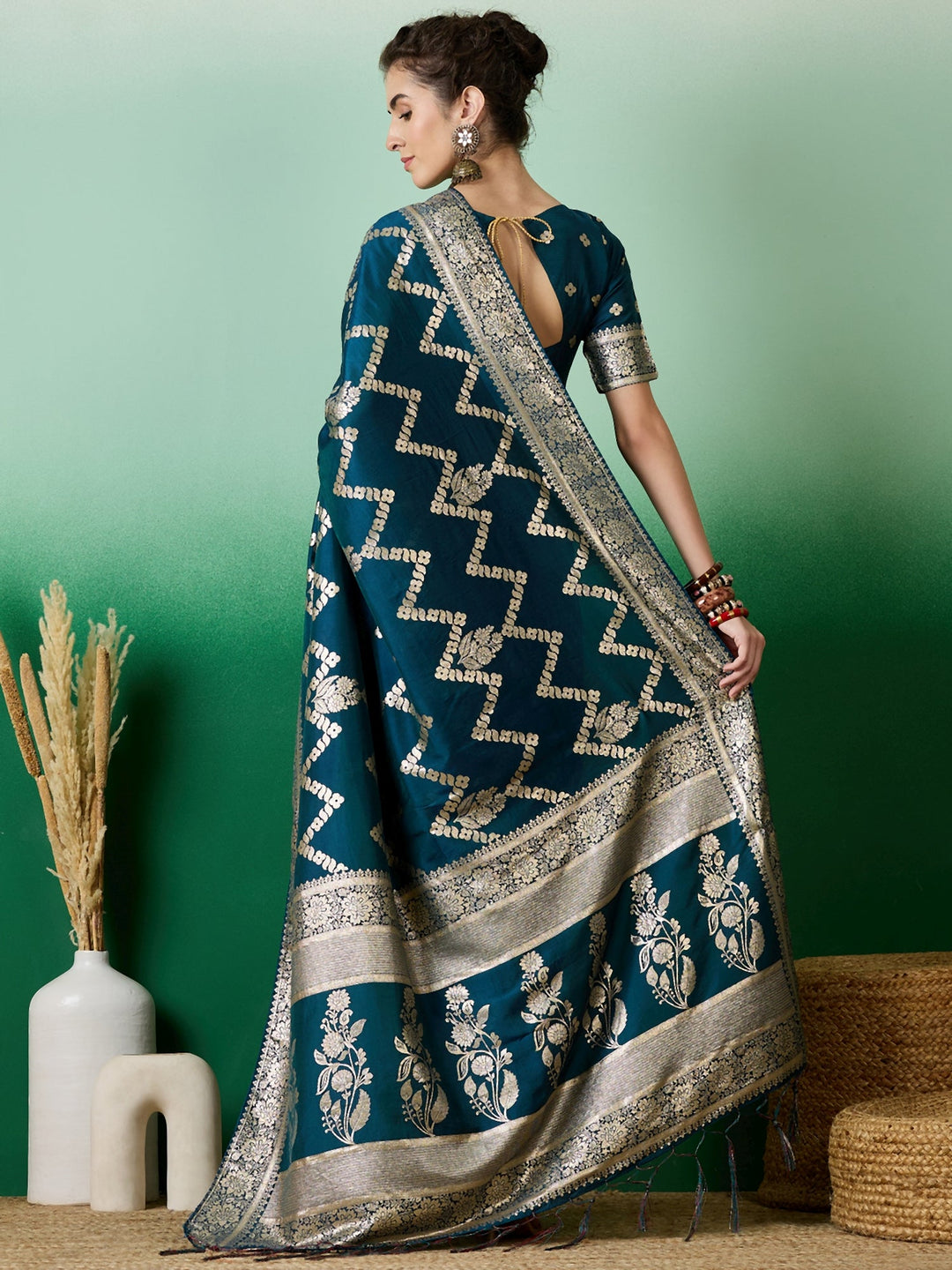 Elegant Designer Saree | Staple Dola Cotton | Perfect for Weddings & Festive Events