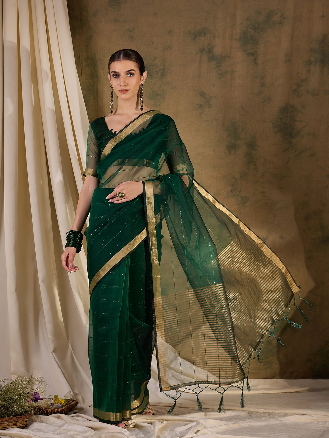 Radiant Organza Silk Saree with | Elegance Redefined for Weddings