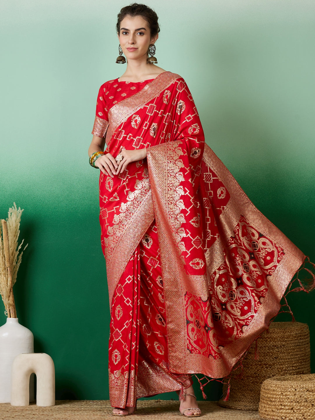 Beautiful Staple Dola Cotton Saree with | A Captivating Traditional Ensemble