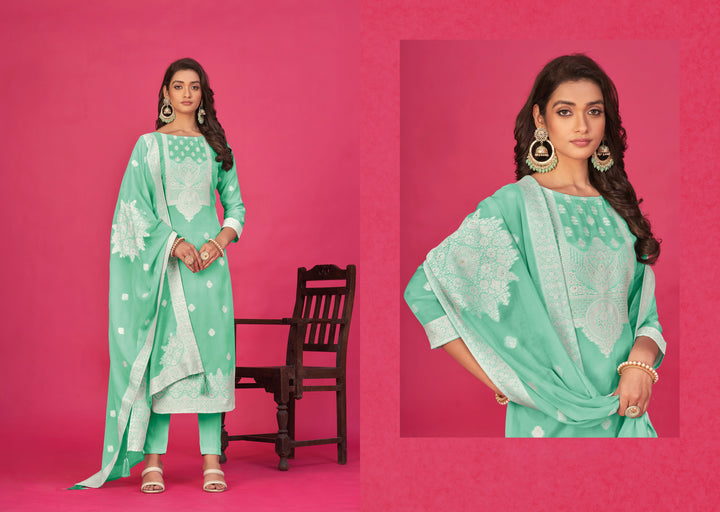 Stunning Organza Salwar Kameez with Intricate Embroidery | Perfect Festive Wear