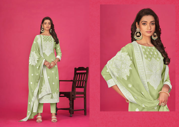 Stunning Organza Salwar Kameez with Intricate Embroidery | Perfect Festive Wear