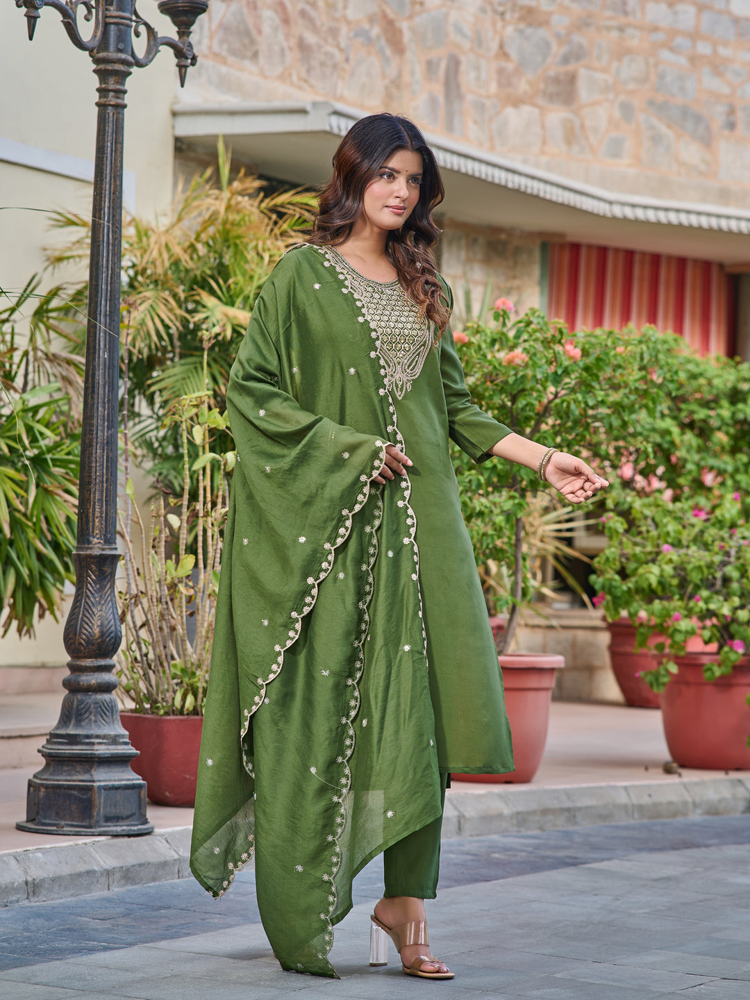 Elegant Chanderi Salwar Kameez for Women | Premium Traditional Wear for Festive Occasions