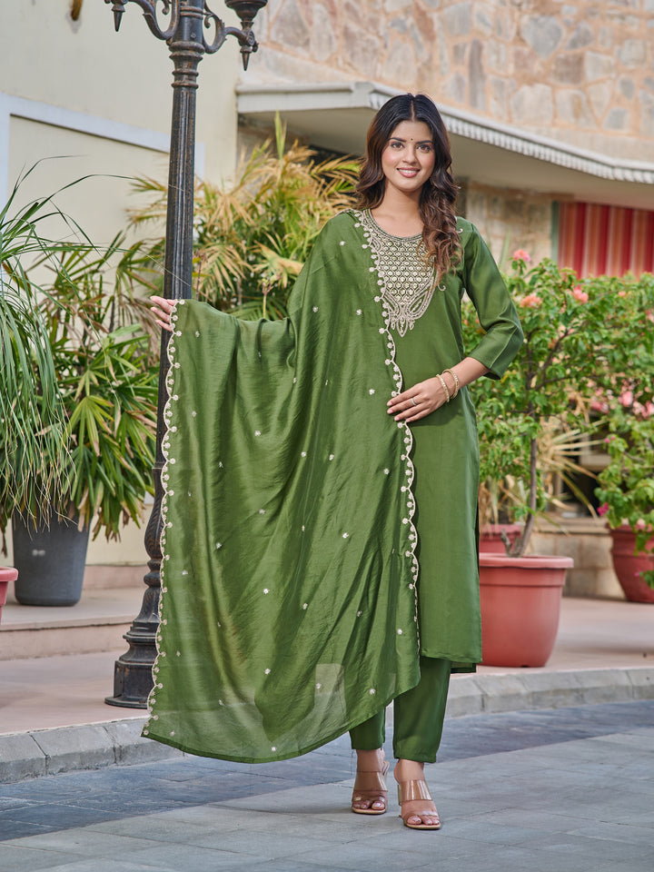 Elegant Chanderi Salwar Kameez for Women | Premium Traditional Wear for Festive Occasions