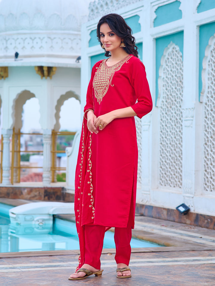 Elegant Chanderi Salwar Kameez for Women | Premium Traditional Wear for Festive Occasions