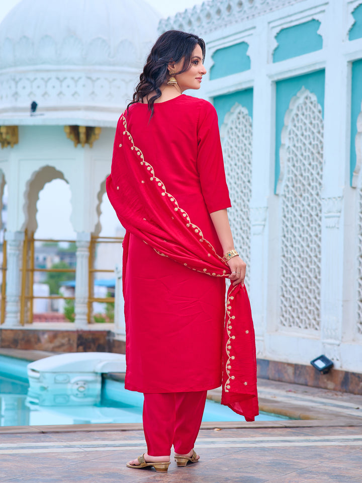 Elegant Chanderi Salwar Kameez for Women | Premium Traditional Wear for Festive Occasions