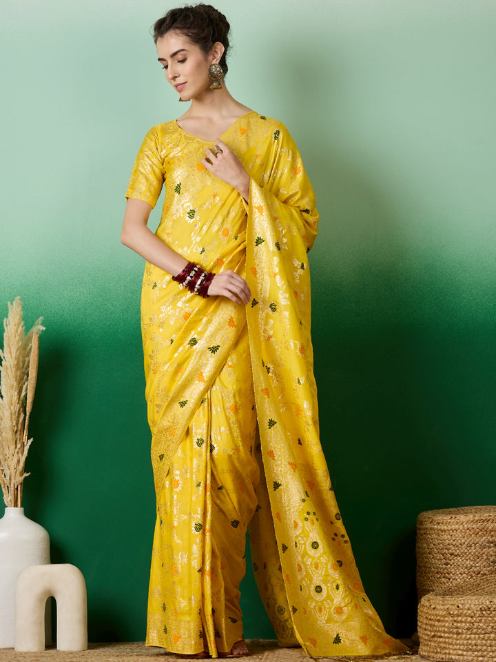 Designer Staple Dola Cotton Saree | Wevon Meenakari Work for Parties