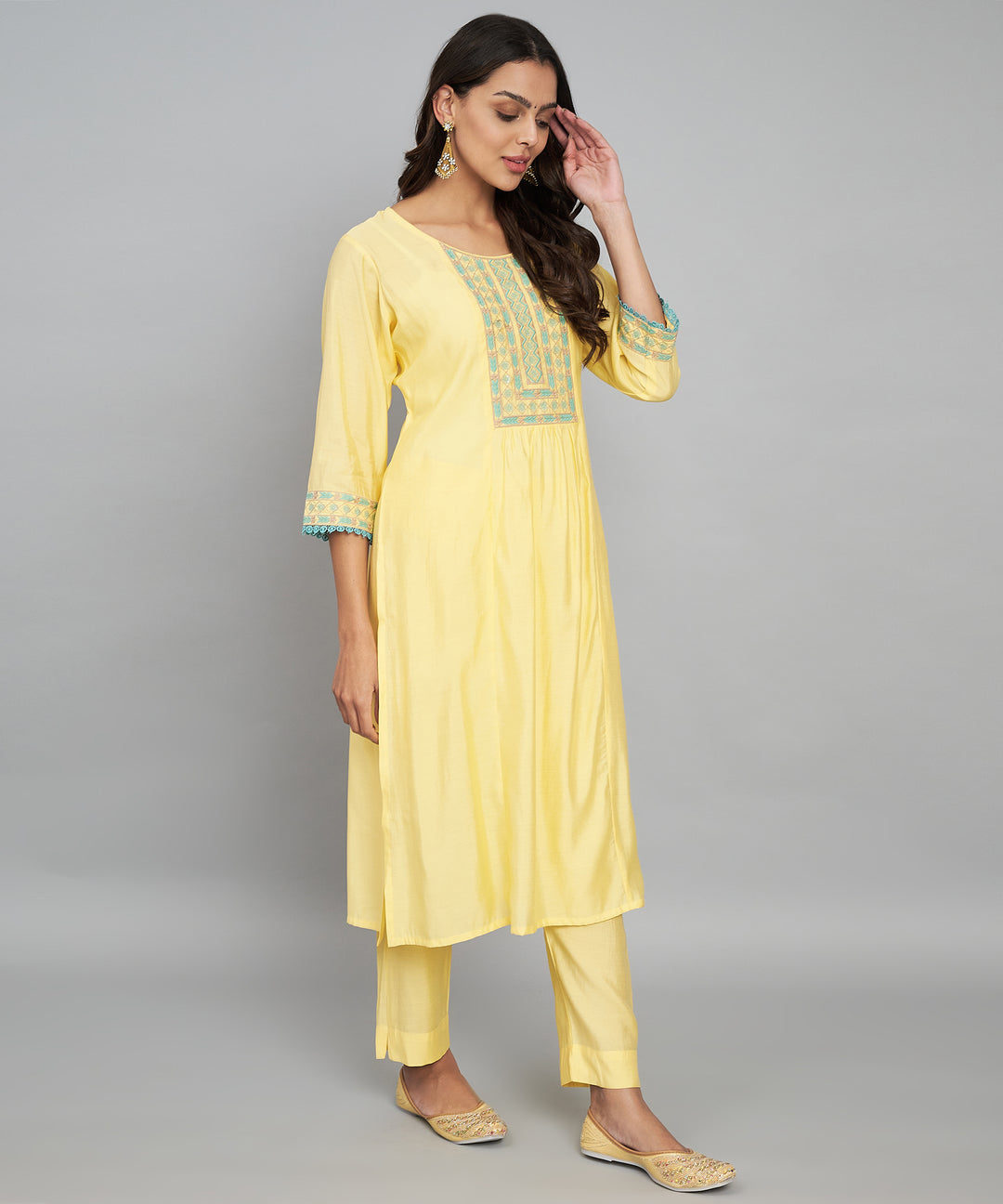 Elegant Roman Silk Salwar Kameez for Women | Luxury Traditional Wear for Special Occasions