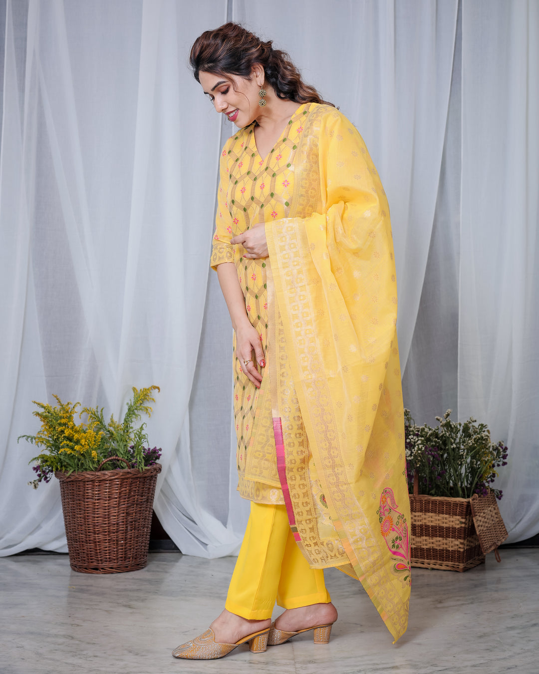 Elegant Chanderi Cotton Salwar Kameez for Women | Traditional and Stylish Comfort Wear