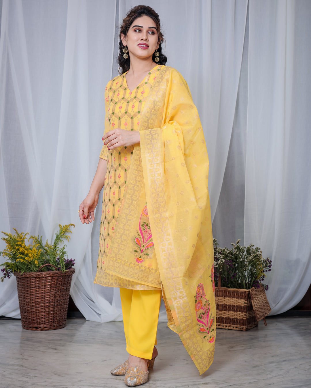 Elegant Chanderi Cotton Salwar Kameez for Women | Traditional and Stylish Comfort Wear