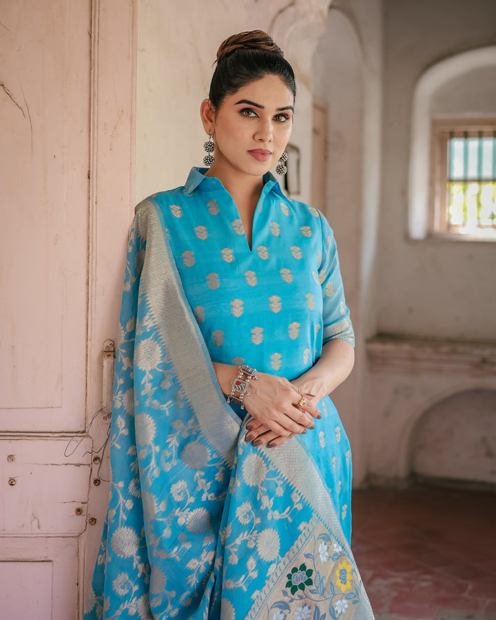 Elegant Chanderi Cotton Salwar Kameez for Women | Traditional and Stylish Comfort Wear