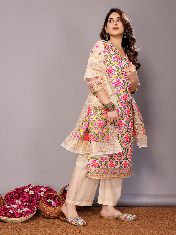 Elegant Chanderi Cotton Salwar Kameez for Women | Traditional and Stylish Comfort Wear