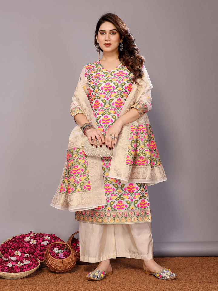 Elegant Chanderi Cotton Salwar Kameez for Women | Traditional and Stylish Comfort Wear