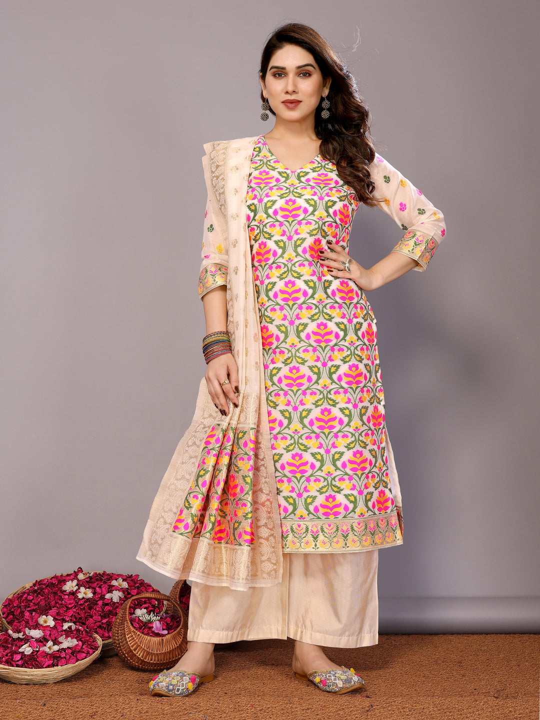 Elegant Chanderi Cotton Salwar Kameez for Women | Traditional and Stylish Comfort Wear