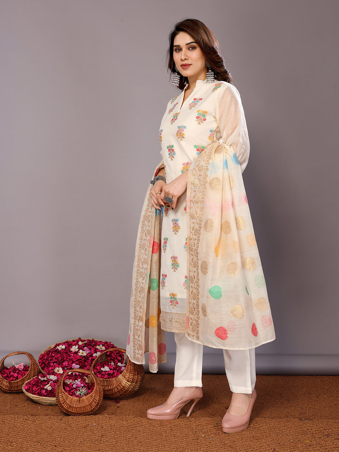 Elegant Chanderi Cotton Salwar Kameez for Women | Traditional and Stylish Comfort Wear