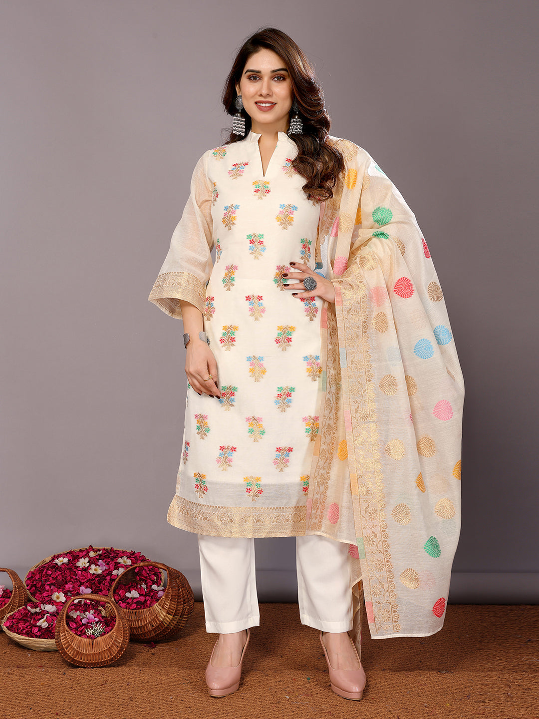 Elegant Chanderi Cotton Salwar Kameez for Women | Traditional and Stylish Comfort Wear