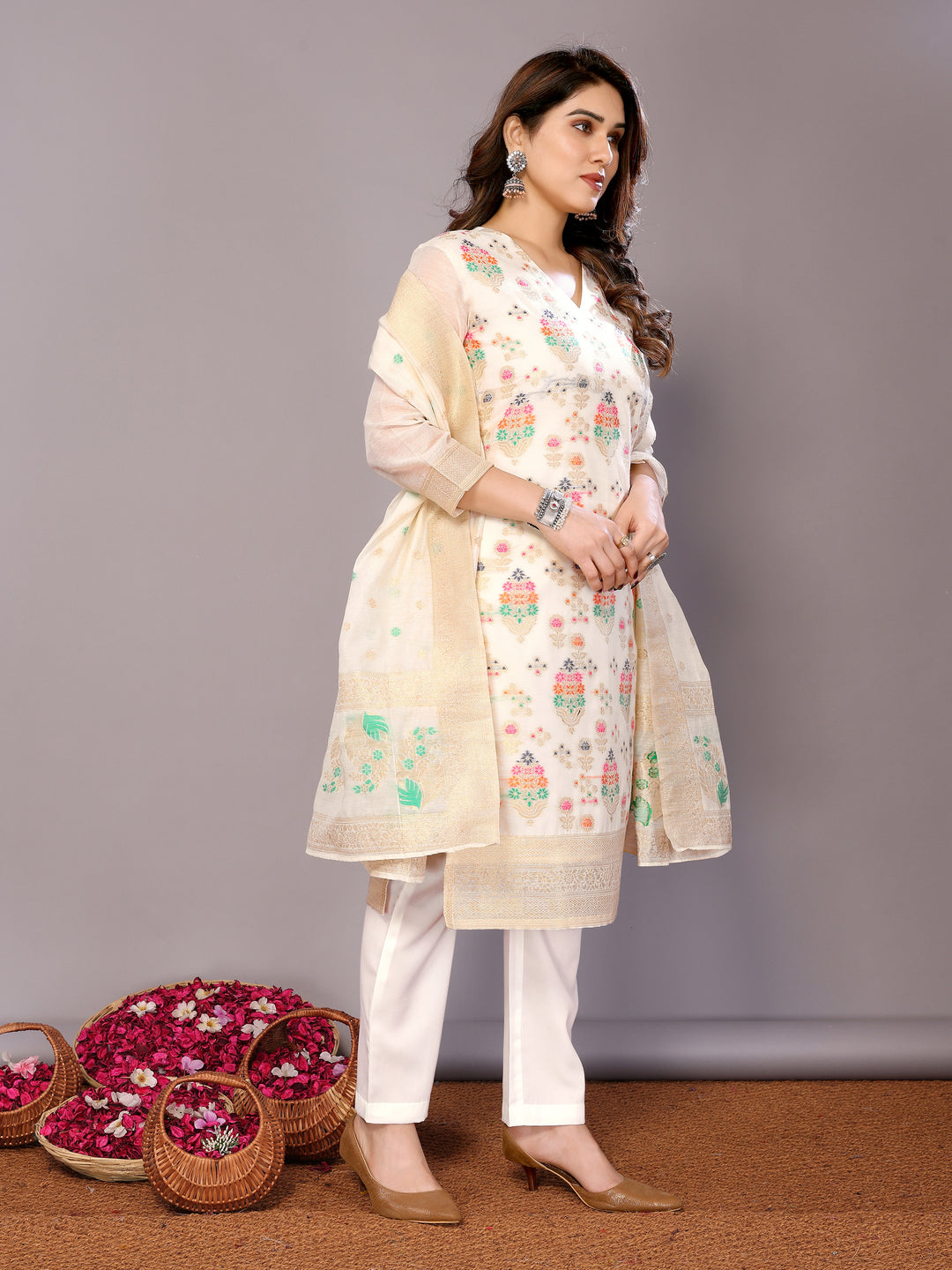 Elegant Chanderi Cotton Salwar Kameez for Women | Traditional and Stylish Comfort Wear