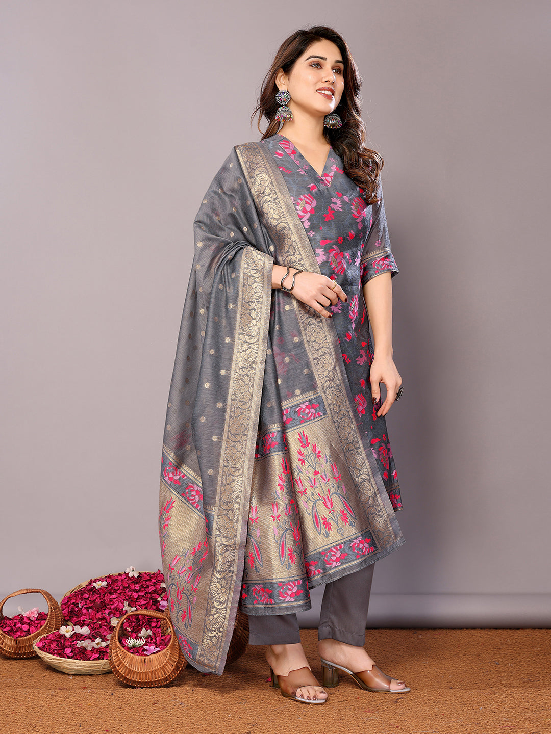 Elegant Chanderi Cotton Salwar Kameez for Women | Traditional and Stylish Comfort Wear