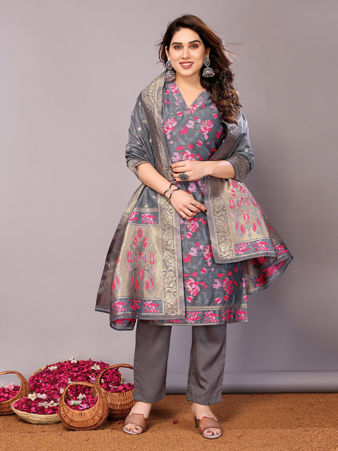 Elegant Chanderi Cotton Salwar Kameez for Women | Traditional and Stylish Comfort Wear