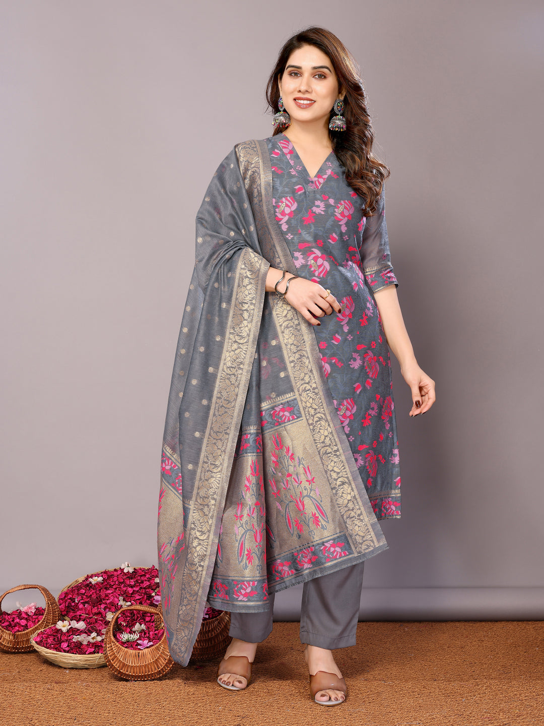 Elegant Chanderi Cotton Salwar Kameez for Women | Traditional and Stylish Comfort Wear