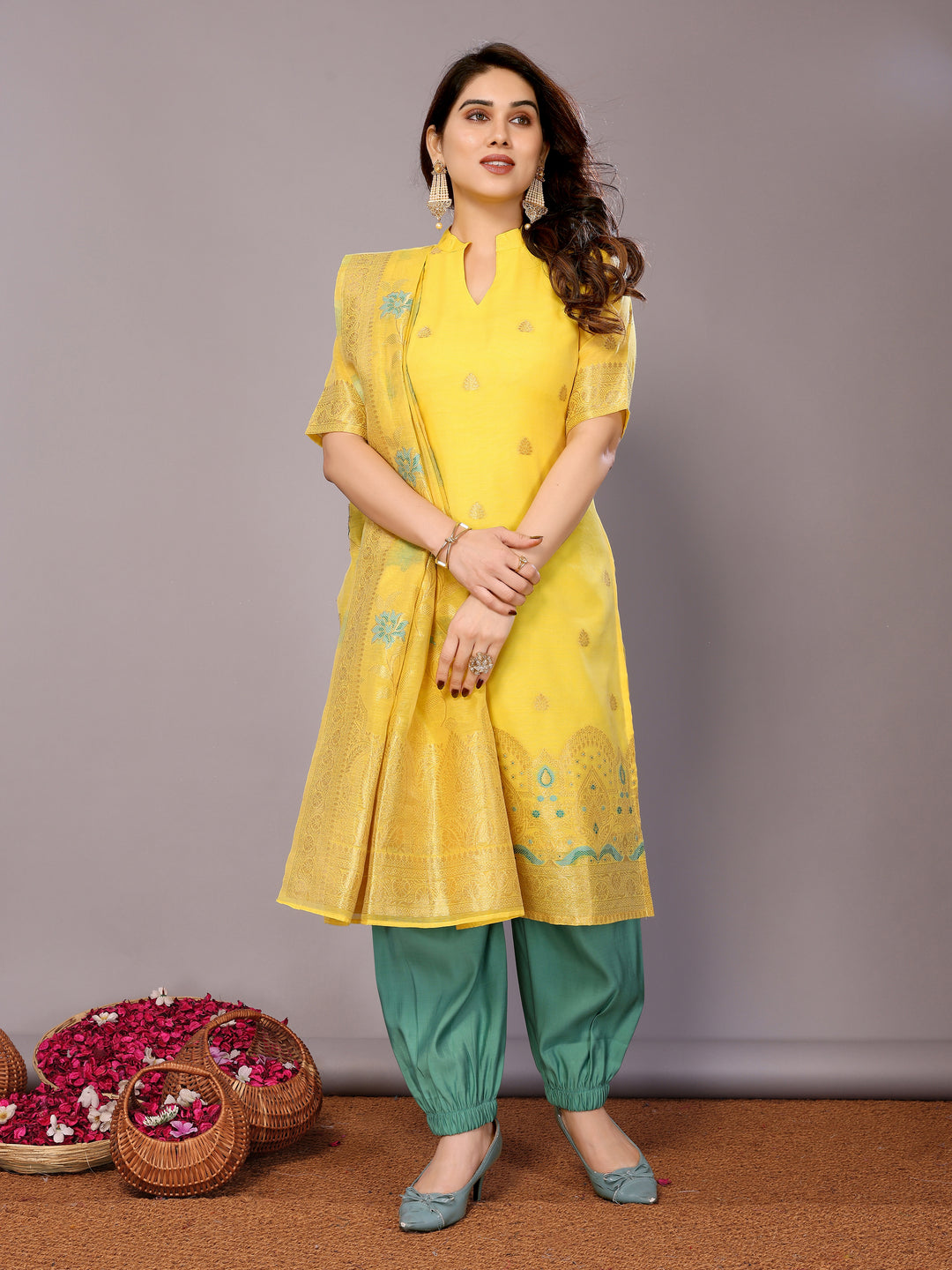 Elegant Chanderi Cotton Salwar Kameez for Women | Traditional and Stylish Comfort Wear