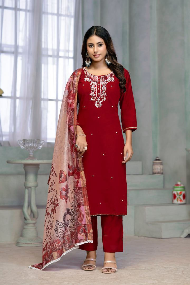 Elegant Rayon Cotton Salwar Kameez for Women | Comfortable and Stylish Traditional Wear