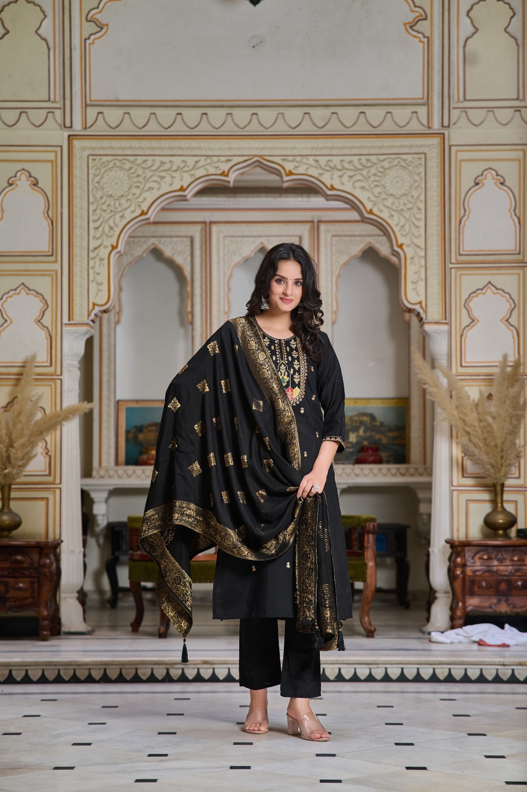 Elegant Chanderi Salwar Kameez for Women | Traditional Indian Wear for Festivals & Weddings