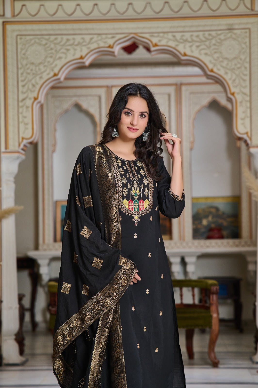 Elegant Chanderi Salwar Kameez for Women | Traditional Indian Wear for Festivals & Weddings