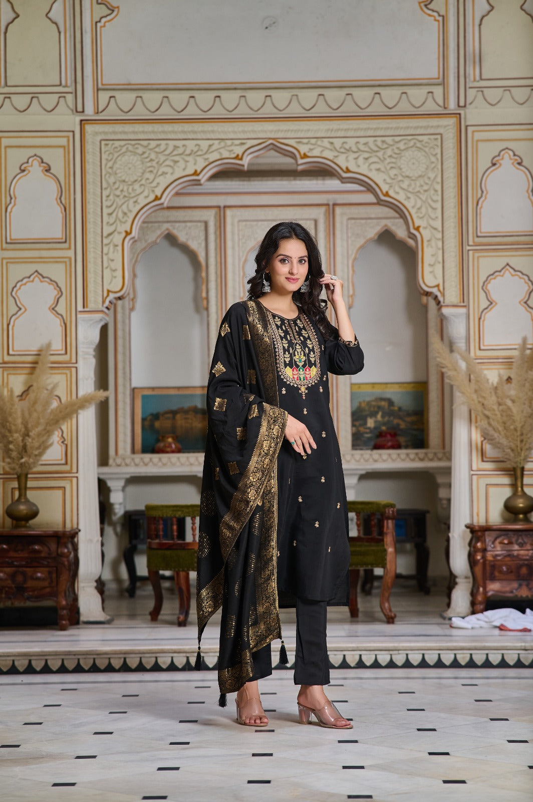 Elegant Chanderi Salwar Kameez for Women | Traditional Indian Wear for Festivals & Weddings