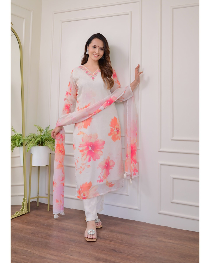 Luxurious Taby Organza Salwar Kameez for Women | Elegant Traditional Wear for Weddings & Parties