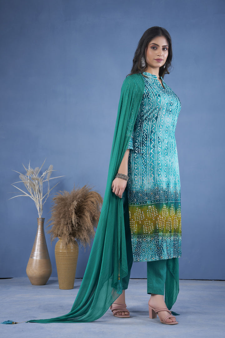 Elegant Art Silk Salwar Kameez for Women | Traditional Indian Wear with Stylish Design