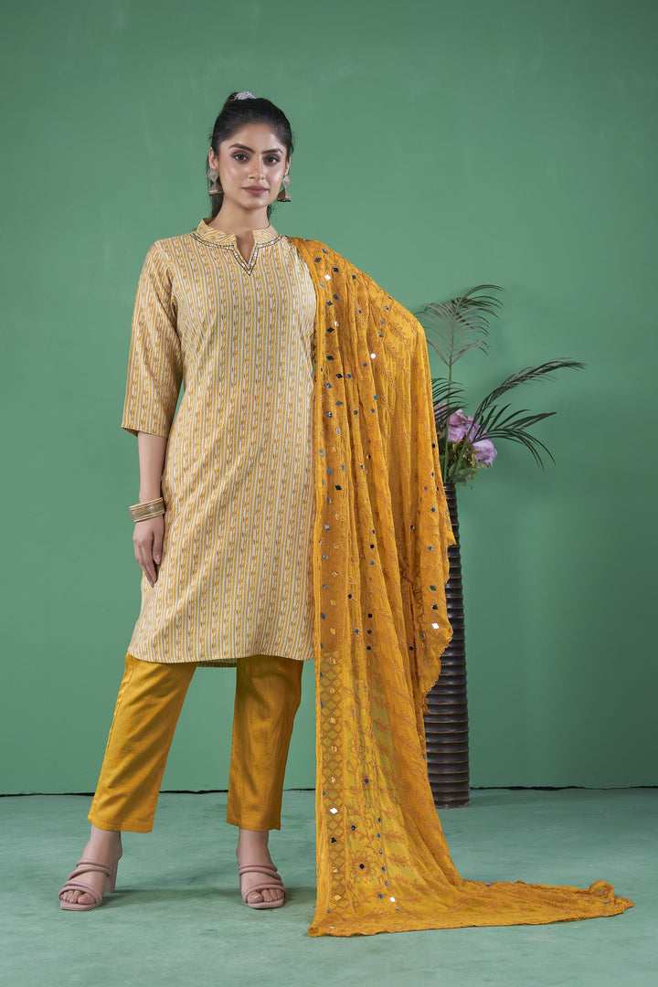 Elegant Art Silk Salwar Kameez for Women | Traditional Indian Wear with Stylish Design