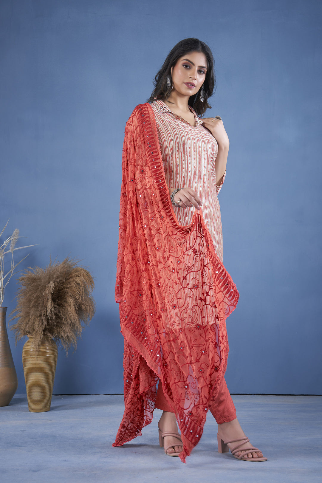 Elegant Art Silk Salwar Kameez for Women | Traditional Indian Wear with Stylish Design