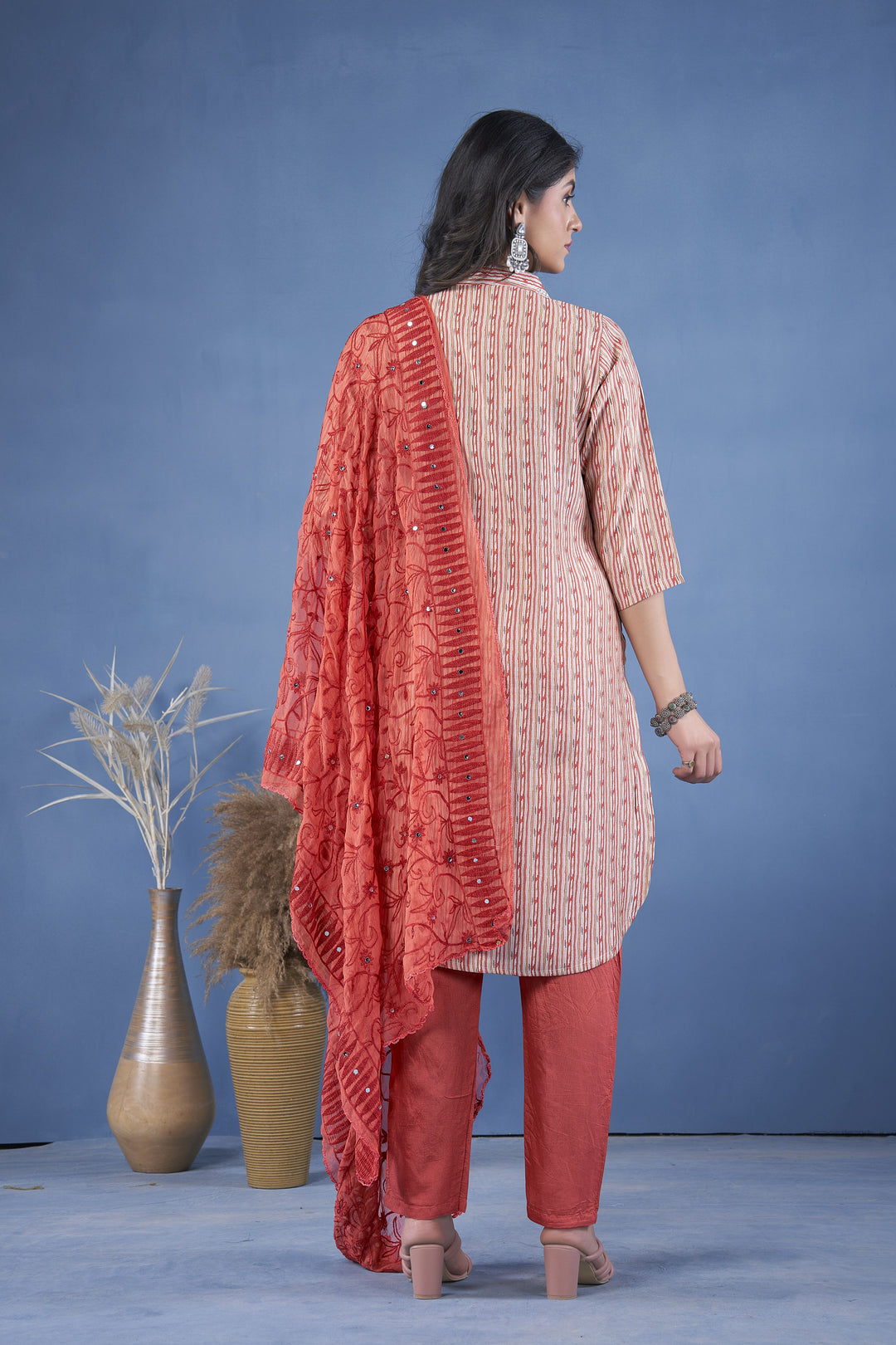 Elegant Art Silk Salwar Kameez for Women | Traditional Indian Wear with Stylish Design