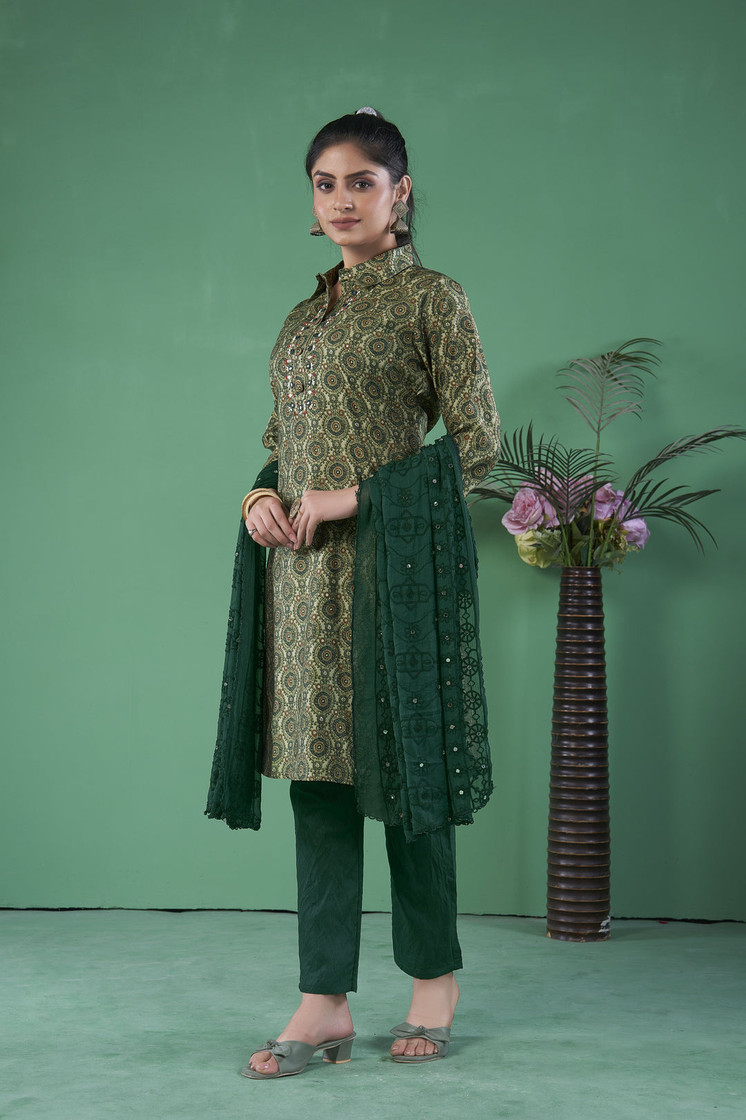 Elegant Art Silk Salwar Kameez for Women | Traditional Indian Wear with Stylish Design