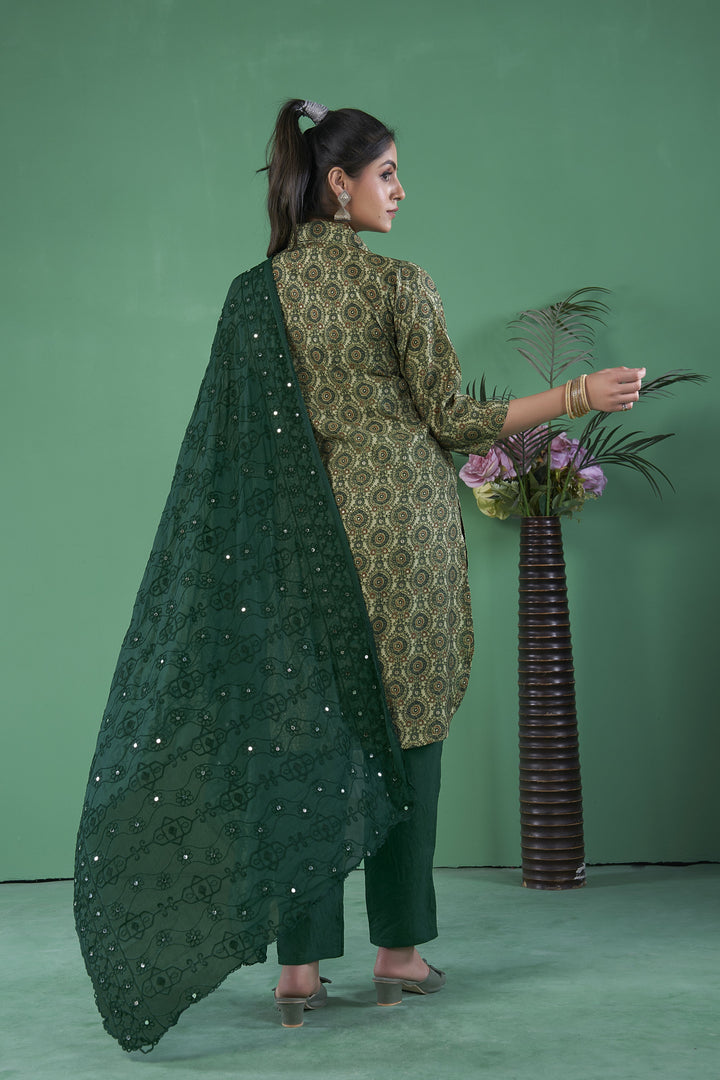 Elegant Art Silk Salwar Kameez for Women | Traditional Indian Wear with Stylish Design