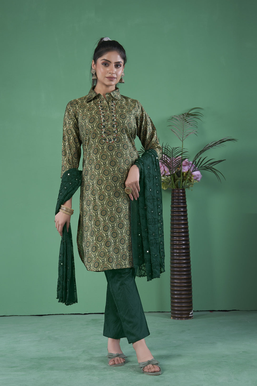 Elegant Art Silk Salwar Kameez for Women | Traditional Indian Wear with Stylish Design