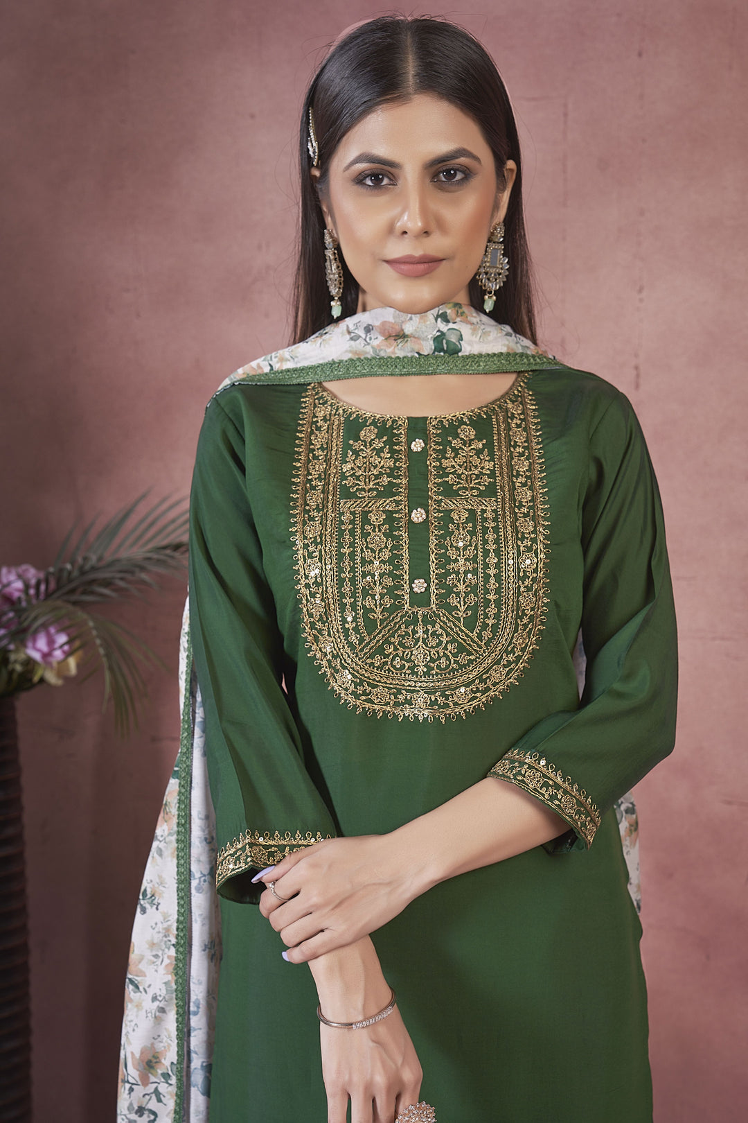 Elegant Art Silk Salwar Kameez for Women | Traditional Indian Wear with Stylish Design