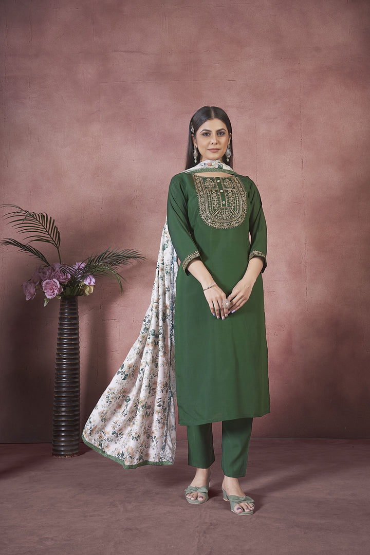 Elegant Art Silk Salwar Kameez for Women | Traditional Indian Wear with Stylish Design