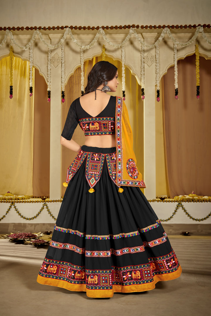 Georgette Mirror Work Lehenga | Elegant Bridal Wear for Weddings & Events