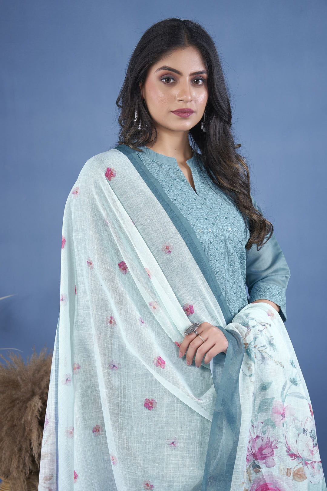 Elegant Art Silk Salwar Kameez with matching Dupatta | Perfect for Festive Occasions