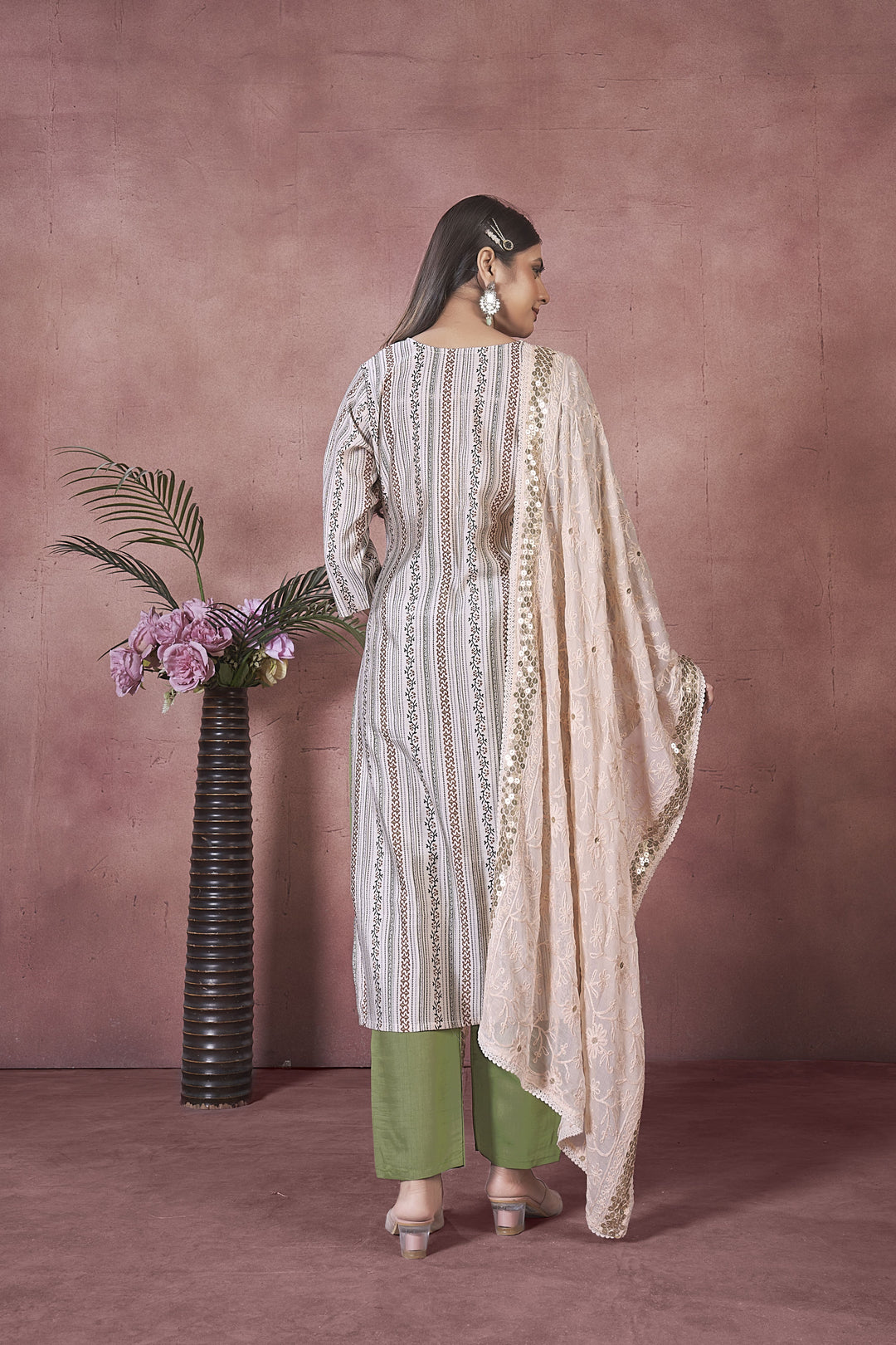 Elegant Art Silk Salwar Kameez with matching Dupatta | Perfect for Festive Occasions