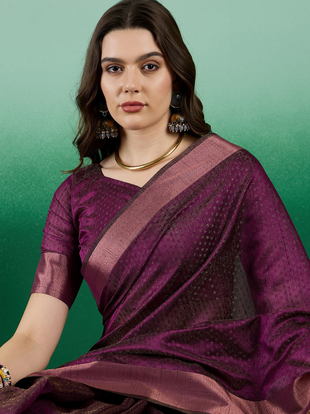 Khadi Organza Saree with Blouse | Stylish Designer Party Wear Saree