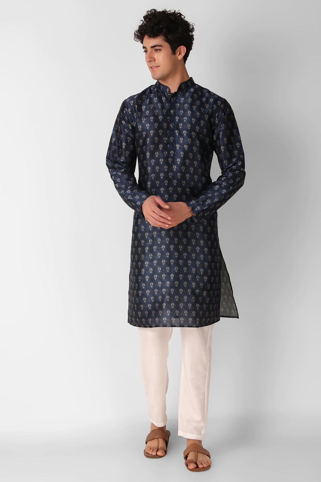 Festive Art Silk Kurta | Stylish Kurta Pajama with Designer Prints