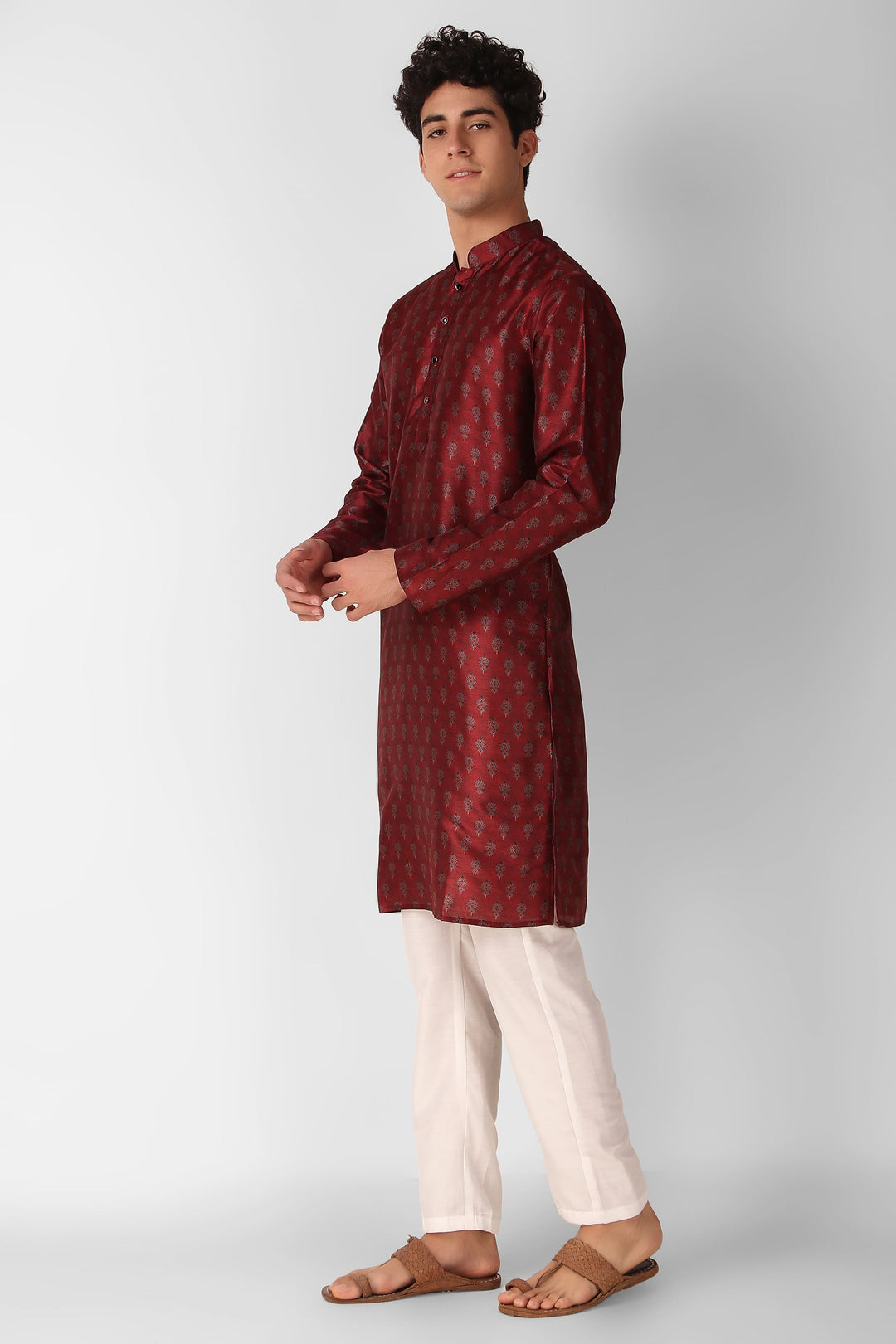 Festive Art Silk Kurta | Stylish Kurta Pajama with Designer Prints