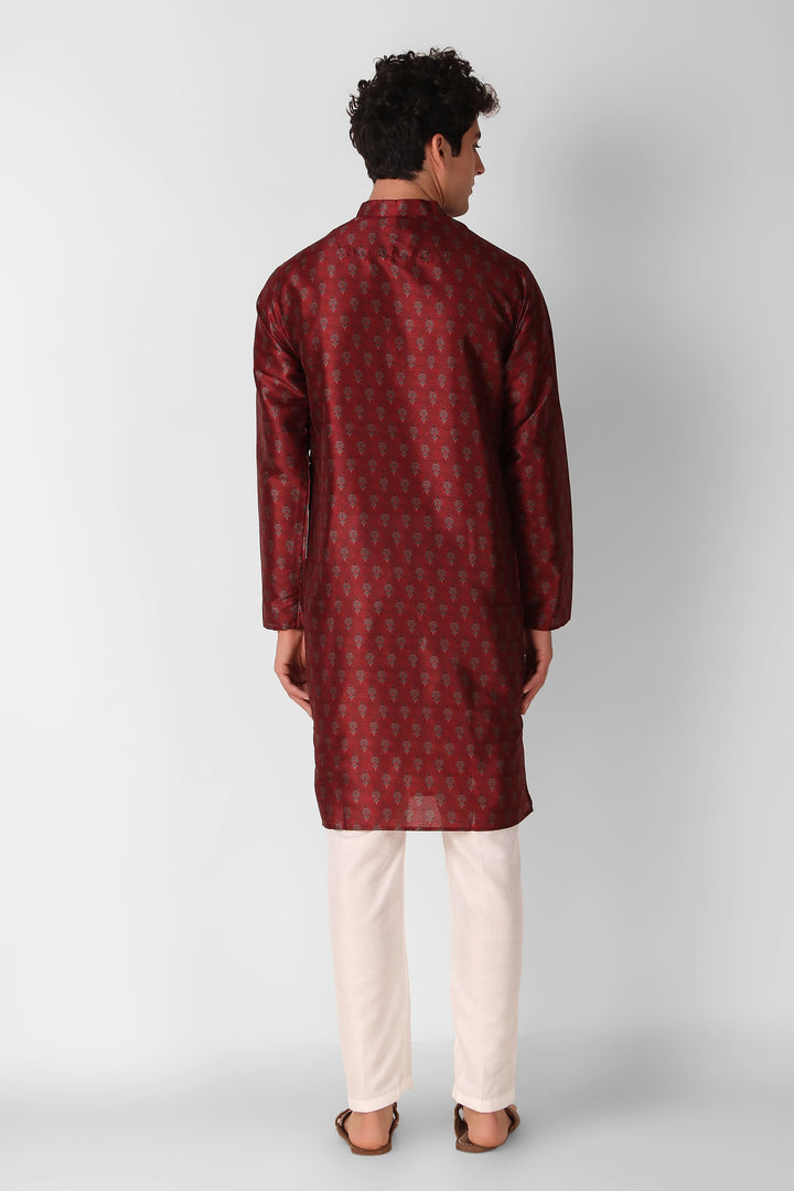 Festive Art Silk Kurta | Stylish Kurta Pajama with Designer Prints