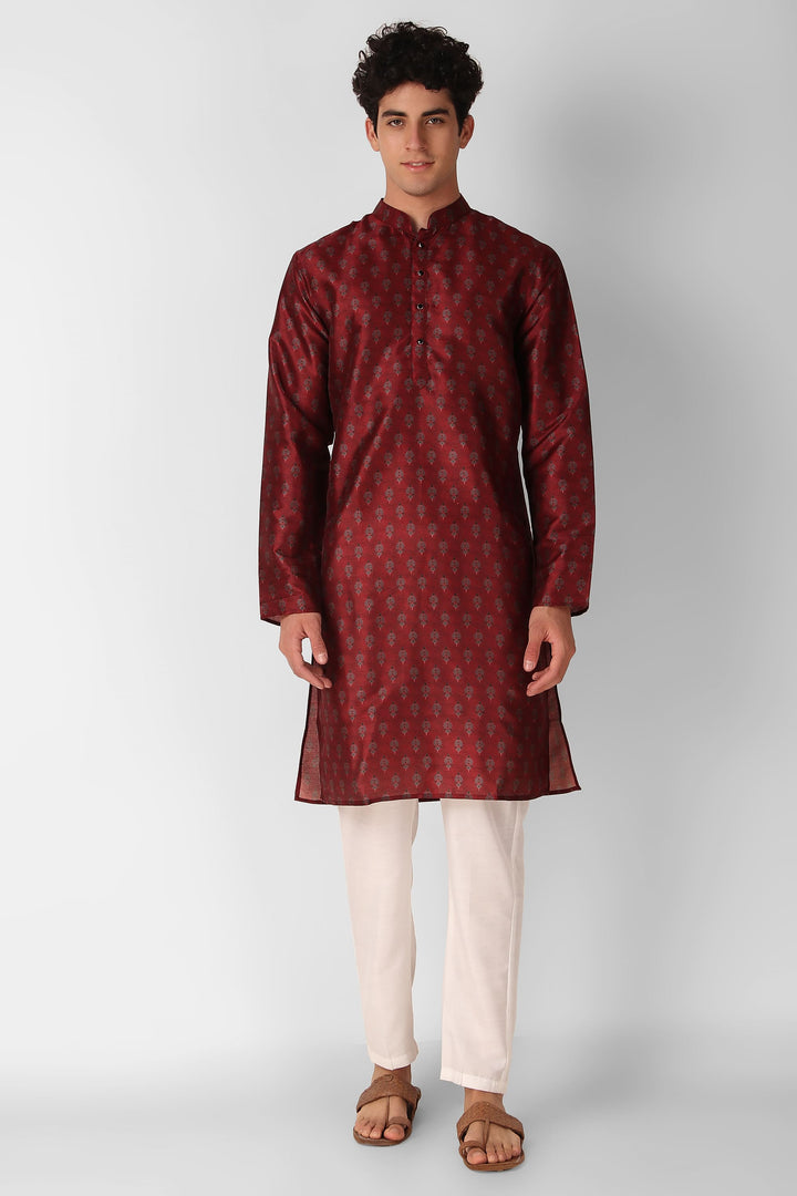 Festive Art Silk Kurta | Stylish Kurta Pajama with Designer Prints