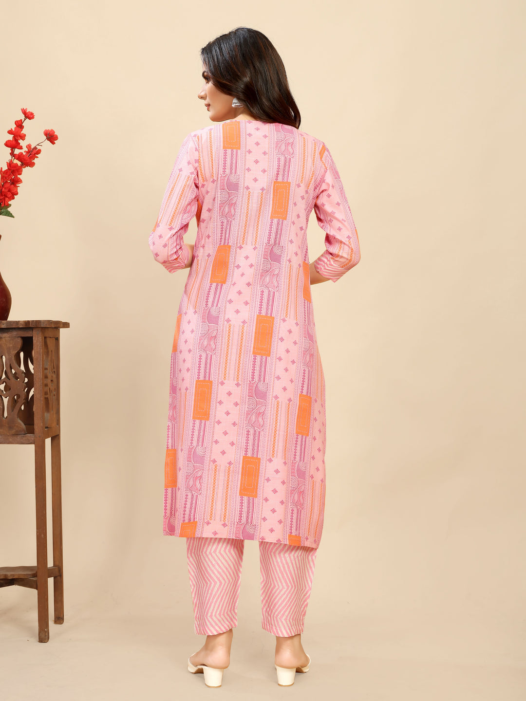 Cotton Kurti Set | Designer Printed Top & Bottom for Women