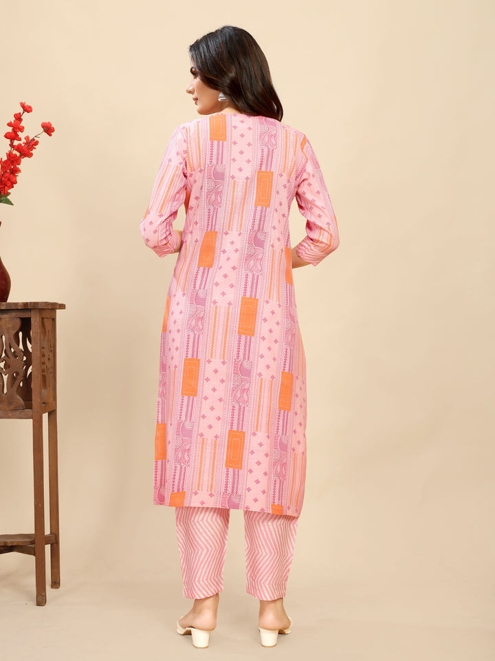 Cotton Kurti Set | Designer Printed Top & Bottom for Women